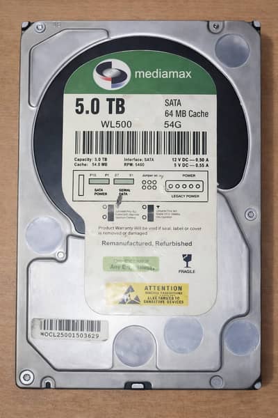 5TB Hard Drive for Sale – 100% Health