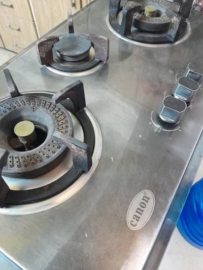 Canon gas stove with electric ignitor
