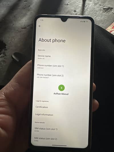 Redmi A 5 4/64 brand new box charger available