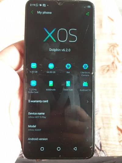 Read description of ad first  infinix hot 9 play 4/64  long battery