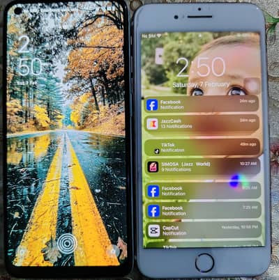 Oppo F21 Pro 5G 8/128 and Iphone 7 Plus PTA Approved 128GB