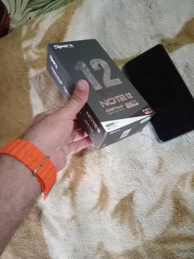SPARX NOTE 12 4+4 128 GB 6000MAH BATERY CHANGE  IMPOSIBAL