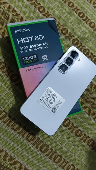 infinix Hot 60i 6+6/128  only 1 month used