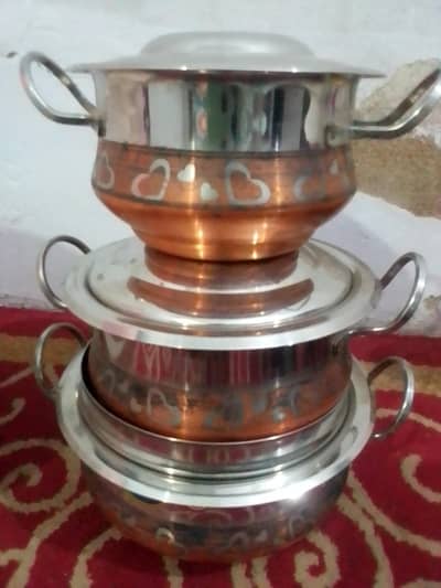 indian steel non stick bowl set