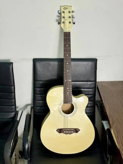 G-Life Cutaway Acoustic Guitar – Cream/Vintage White finish