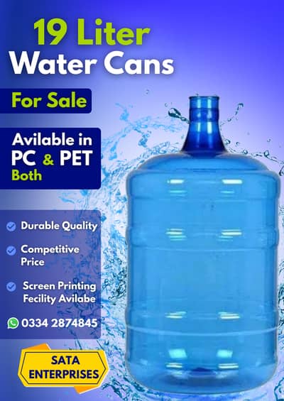 19 Litre PC & PET BOTTLE for sale
