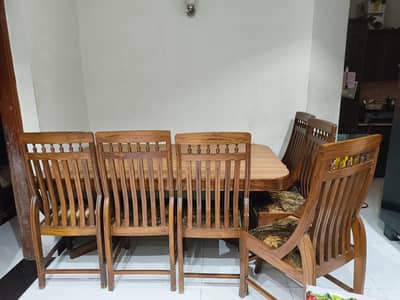 dinning table 6 chairs