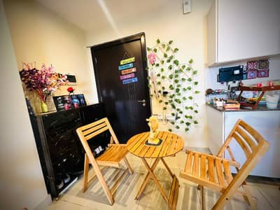 Aesthetic Foldable Wooden Chairs and Table