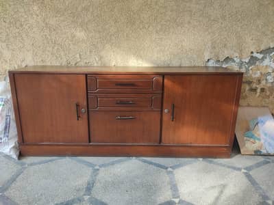 wooden console divider