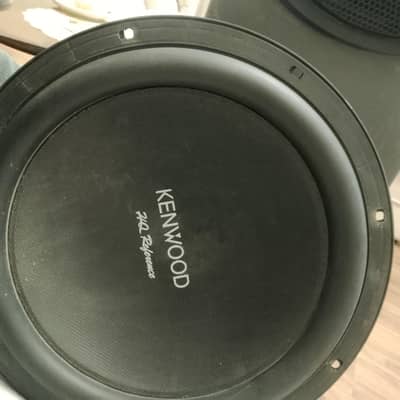 Kenwood woofer, Amplifier and pair of sony speakers
