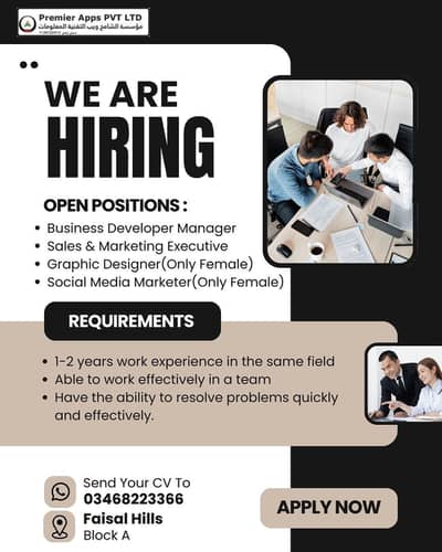 Social Media Marketers - Graphics Designer - Sales & Marketing