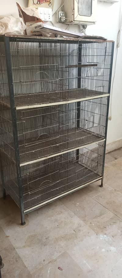 6 portions cage for lutino , Australian , love birds , java