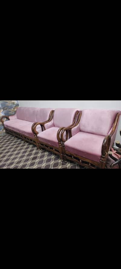 5 SEATERS SOFA"ORIGINAL SHESHAM LAKRI MASTER MOLTY FOAM"