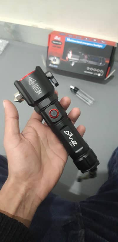 Multifunctional tactical torch- Emergency& Daily use-Built in Power Ba