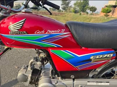 Honda CD 70 model 2013 contact WhatsApp 03,,,,257412097