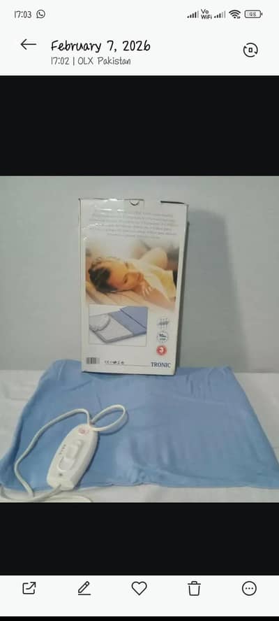 TRONIC heating Pad German