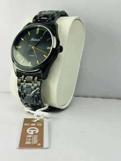 Faleda Men watches . . . Brand new. . . Black and Silver