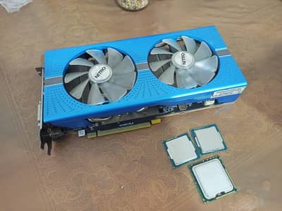 Amd rx 590 8gb ddr5 256bit  with processors