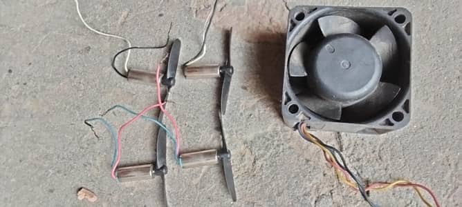 mini drone motor with propelrs and cooling fan hogh speed