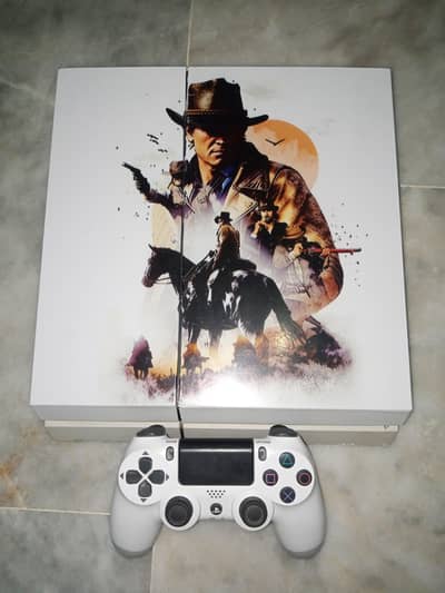 Ps4 Glacier White Sealed Jailbreak with White Controller (PlayStation)