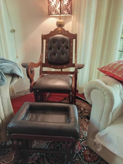 Rocking Chair with Foot Rest