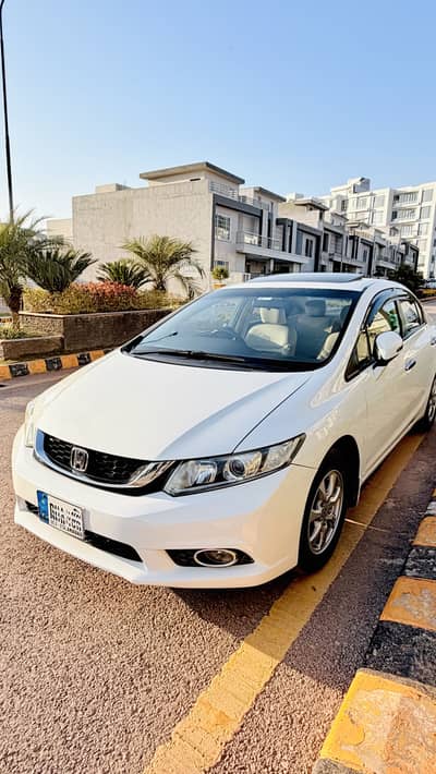 Honda Civic Rebirth 2012 UG (December Resister) White,Islamabad Number