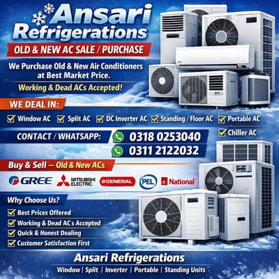 All Ac scrap /old Ac/2nd hand Ac/split Ac window Ac/portable Ac