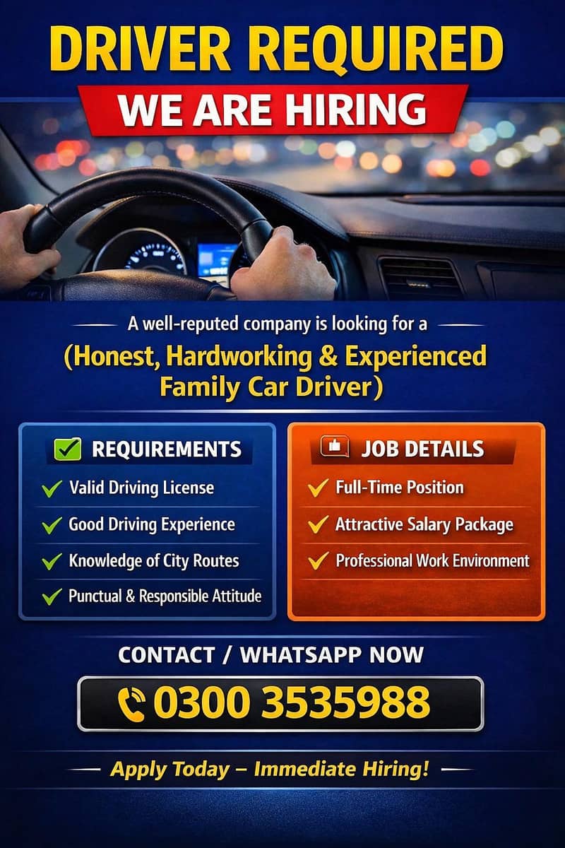 Urgent Driver Needed 0