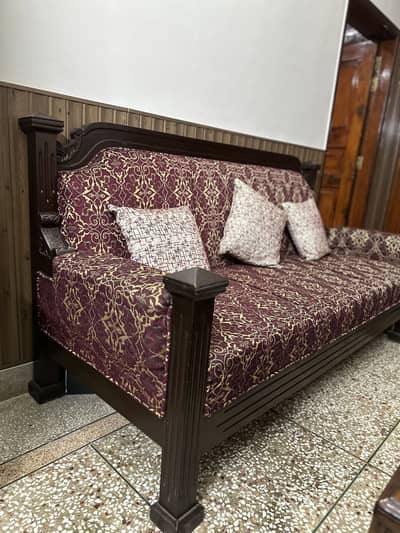 7 seater wooden sofa set