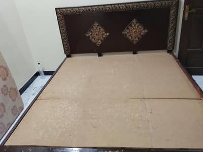 Wooden Bed With Foam