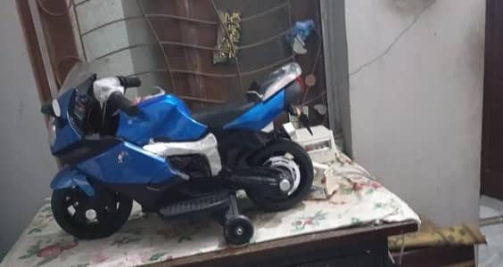 electric kids bike one side fully damage