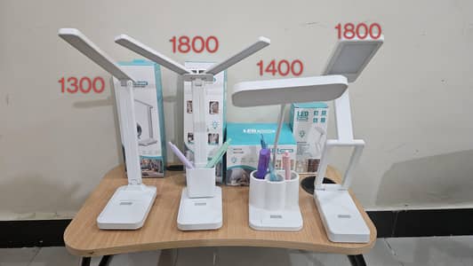 USB Rechargeable Study Lamp - Three Mode LIghts - Dimmable -Pen Holder