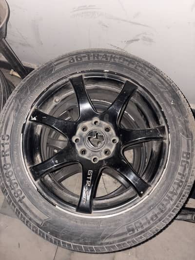 15 inch alloy rims with low profile tyers