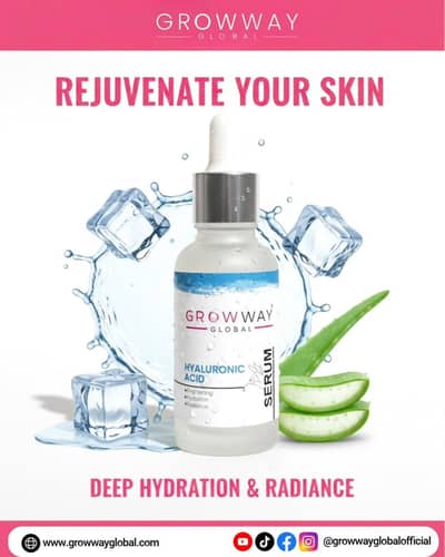 Growway Hyaluronic Acid Serum – Deep Hydration & Radiance 