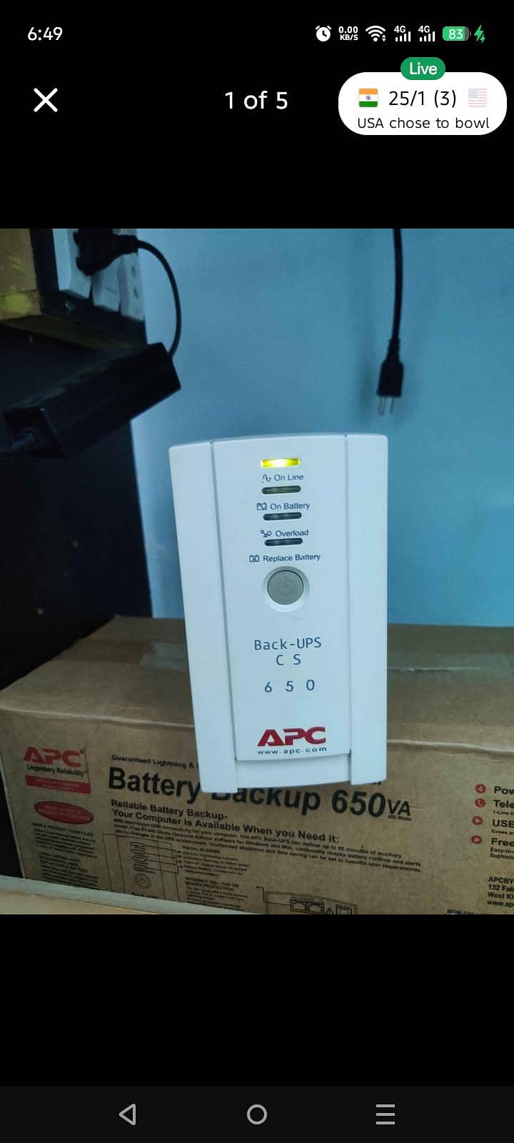 APC 650VA 0