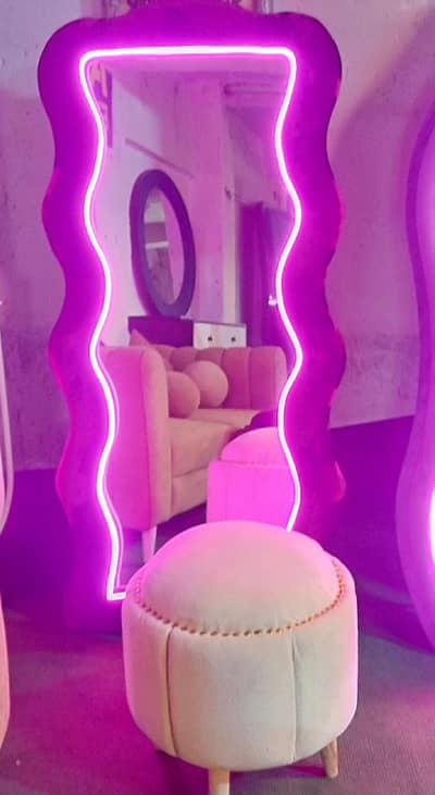 Standing Mirrors and stool