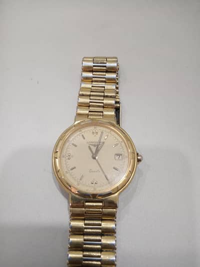 Longines Conquest Swiss watch quartz used working