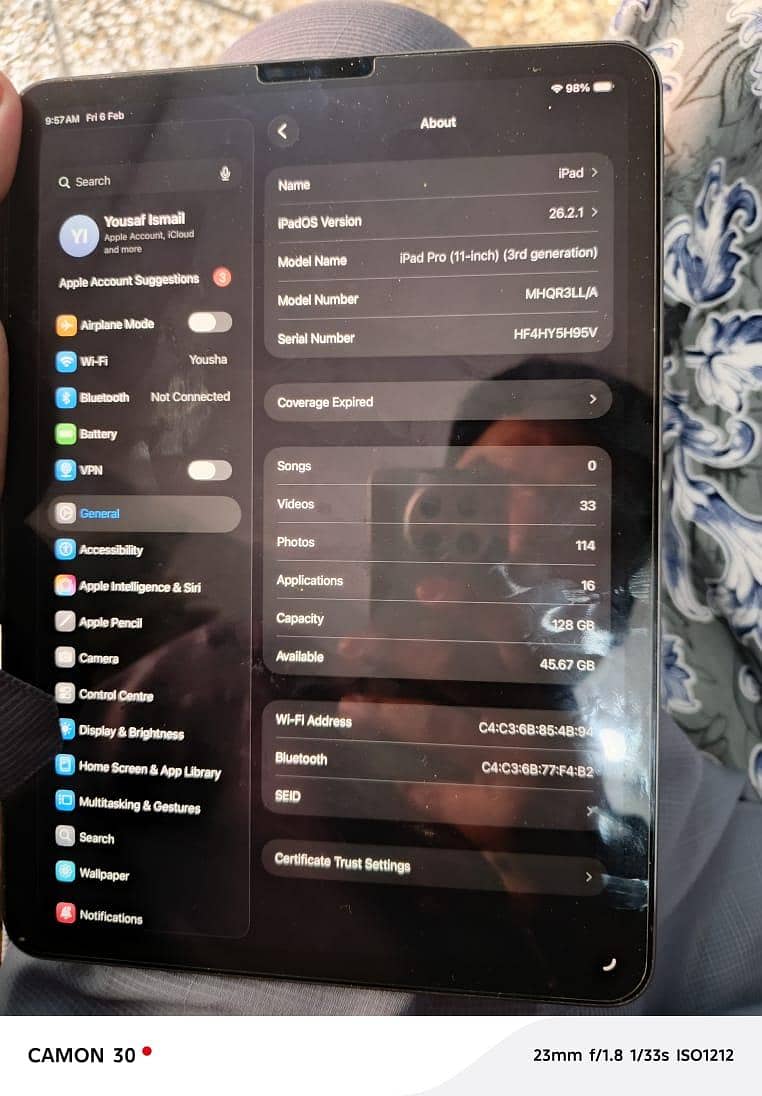 iPad PRO M1 3RD GENERATION 2