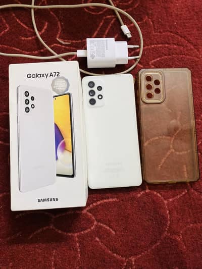 Samsung Galaxy A72 10/10 with Box n Geniun Charger