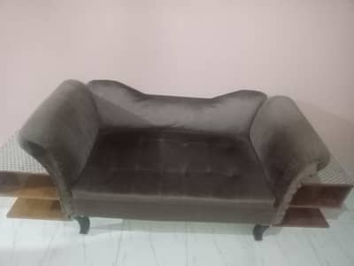 2 seater  sofa & 2 side tables