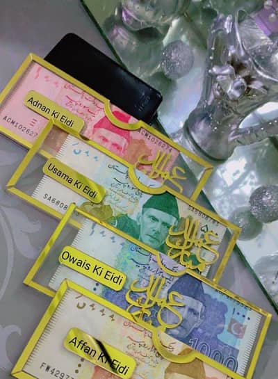 Customized Eidi Acrylic Envelope Customized Your Name