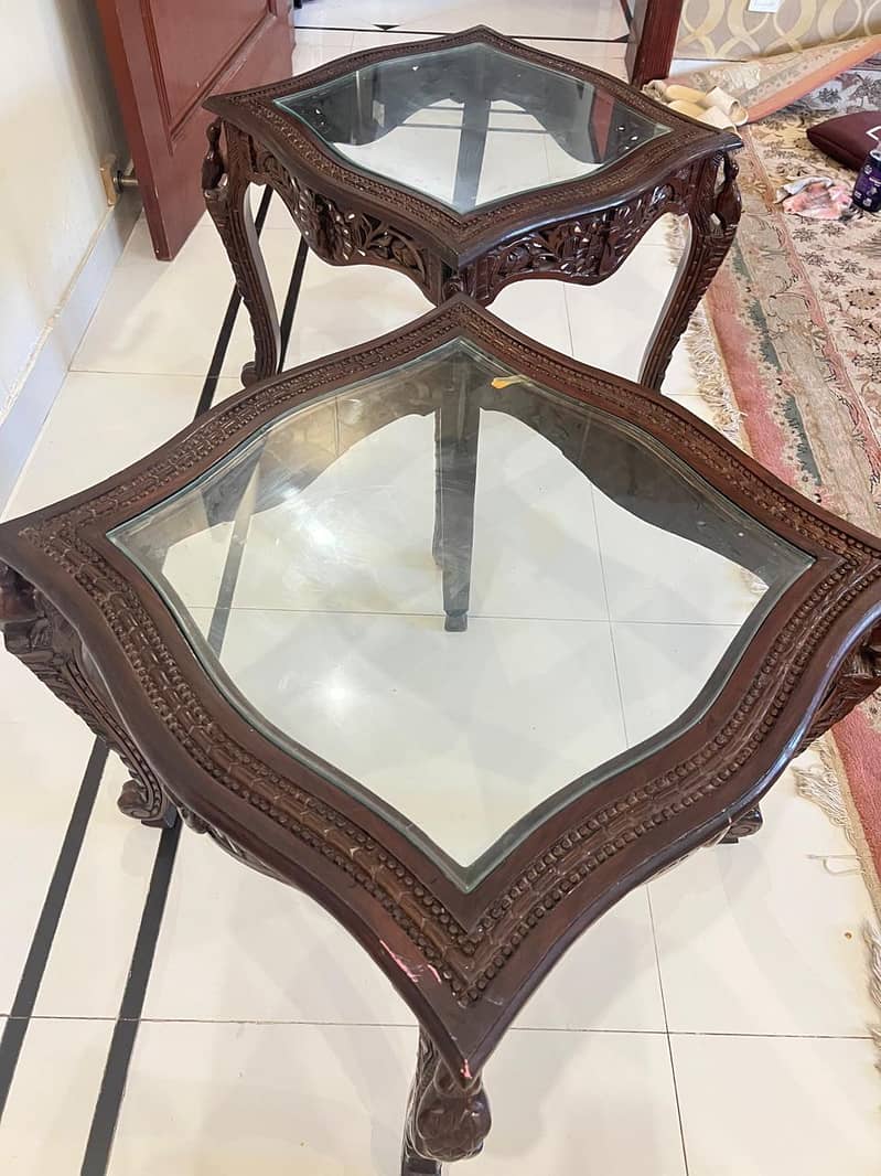 Centre table with 2 side table 6