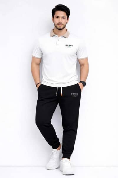 Men's premium printed track suit set