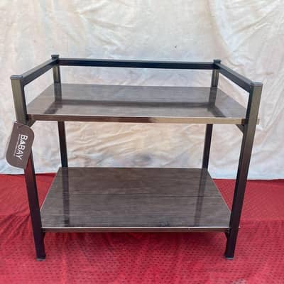 2 layers oven stand rack.