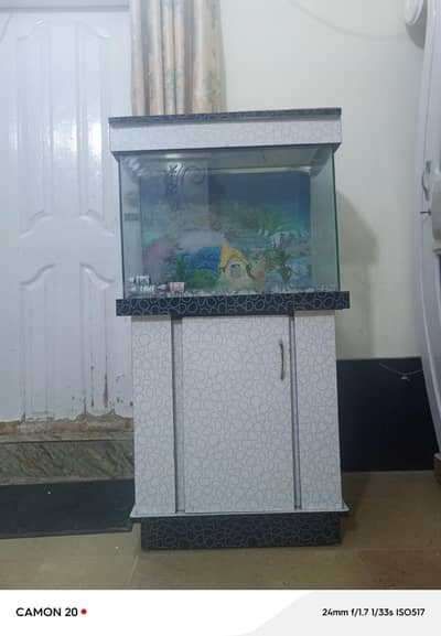Fish Aquarium sale urgent. 2 Feet by 1 Feet in excellent condition.