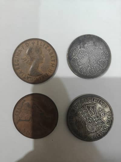British,India and Pakistani Antique Coins