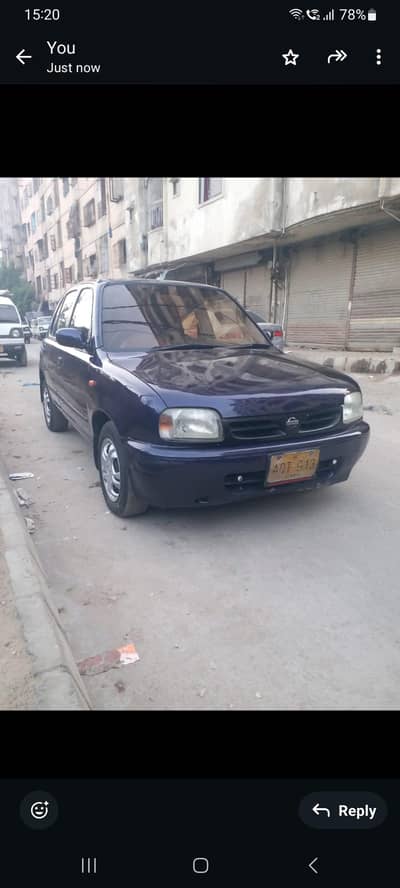 Nissan march 2000 model  2008 registered