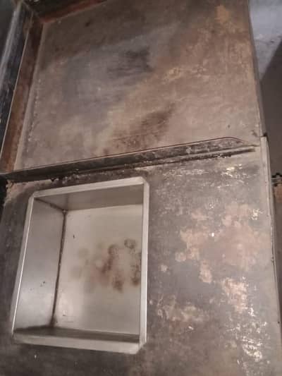 Burger shawarma counter+ fryer