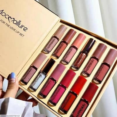 12 pc Matte lipgloss set
