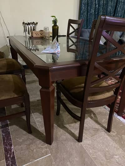 Dinning Table With 6 Chairs for sale